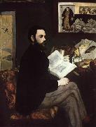 Edouard Manet Portrait of Emile Zola (mk09) oil painting reproduction
